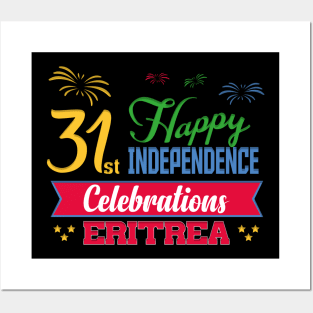 Happy 31st Independence Celebrations Eritrea, Eritrean Flag Posters and Art